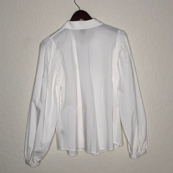 Worthington White long sleeve button up blouse - Picture 2 of 2
